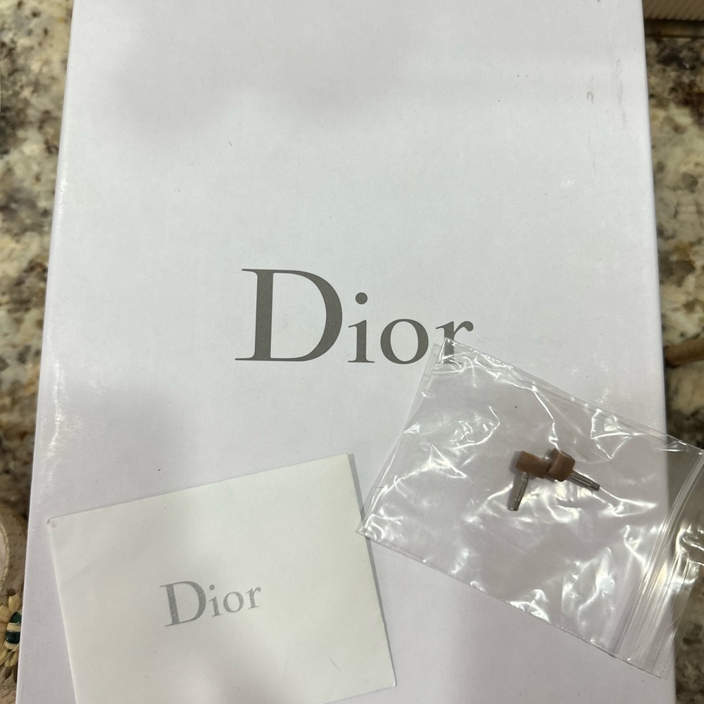 Christian Dior Leather flower print sandals - Picture 4 of 5